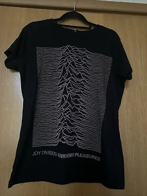 Buy Joy Division Unknown Pleasures T Shirt, Size XL (approx 12/14) BNWT • 10£