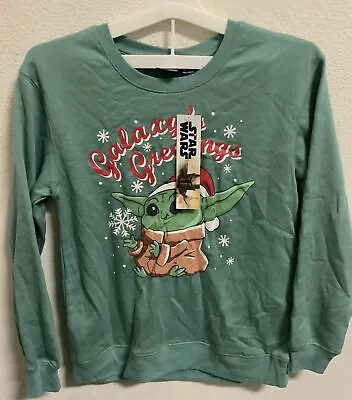 Buy ⚡️Star Wars Women's Christmas Baby Yoda Sweater Galaxy's Greetings (Size XS) • 17£