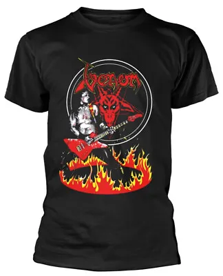 Buy Venom ‘Cronos In Flames’ Black T-Shirt OFFICIAL • 16.29£