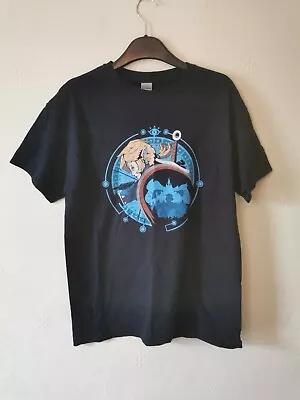 Buy Gildan Heavy Cotton Legend Of Zelda T Shirt Graphic Tee Black Size Medium • 10£