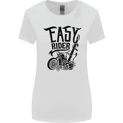 Buy Easy Rider Motorcycle Motorbike Biker Womens Wider Cut T-Shirt • 9.99£