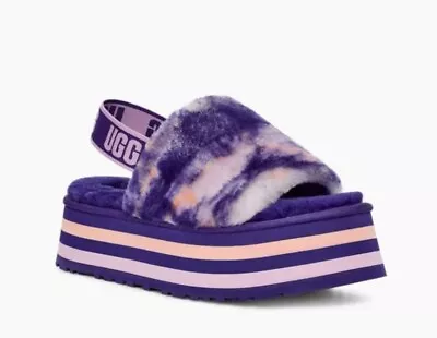 Buy NEW UGG Women's Disco Marble Slide Sandal Violet Night 1122032 Size 7 • 56.88£