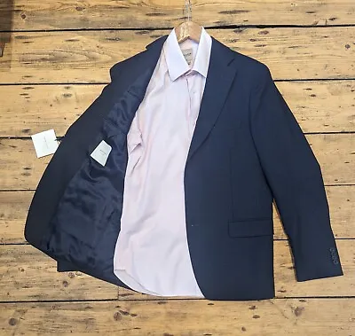 Buy Hardy Amies Navy Wool Jacket 38R & Pink Shirt 15 BNWT • 45£