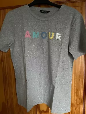 Buy New Without Tags Ladies Grey Amour M&s T-shirt Size 12 • 4.50£