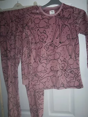 Buy Disney Bambi Pyjamas Size 2xs 4-6 • 8.95£