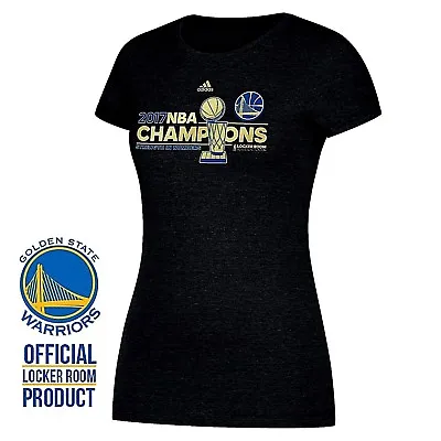 Buy Adidas Golden State Warriors Black NBA 4 Her Final Champions Locker Room T-Shirt • 22.72£