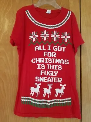 Buy BayIsland Sportswear Christmas T-shirt-All I Got For Xmas Is This Fugly Sweater • 9.49£