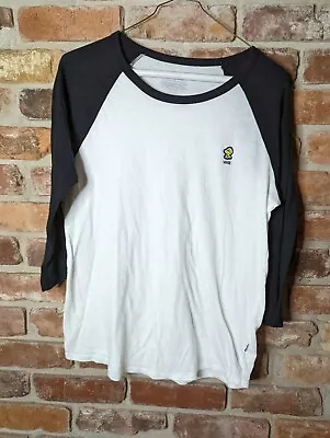 Buy Vans X Peanuts Women's M Woodstock Baseball Tee Black White T Shirt • 15.33£