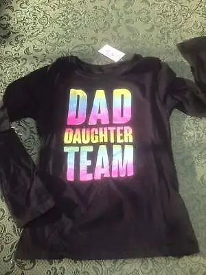 Buy Nwt 4 5 6 7 8 10 12 16 DAD DAUGHTER TEAM Rainbow Shirt Top Fathers Day Childrens • 10.89£