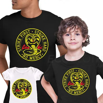 Buy Cobra Kai Karate Kid T-shirt Movie Kung Fu Martial Arts Retro Gift Top ALL SIZES • 13.99£