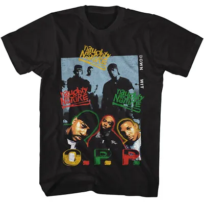 Buy Naughty By Nature Down Wit O.P.p. Men's T Shirt Hip Hop Music Band Merch • 55.58£