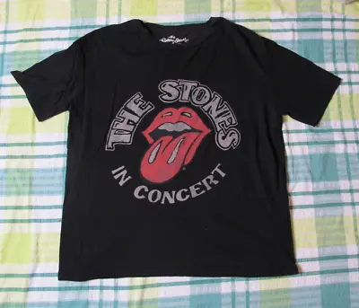 Buy Rolling Stones In Concert Hotlips Black T Shirt Medium • 14.99£
