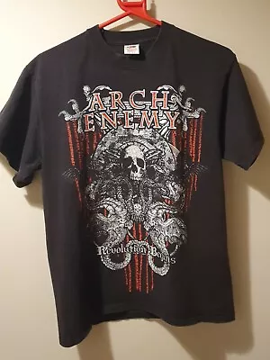 Buy Vintage Arch Enemy Revolution Begins Fruit Of The Loom Band T Shirt Size M  • 19.95£