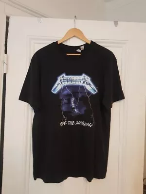 Buy Metallica Ride The Lightning Tshirt Size Large • 10£