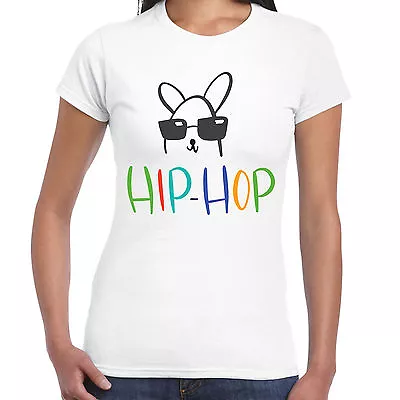 Buy Hip Hop Bunny - Ladies T Shirt - Easter Gift Tee • 8.49£