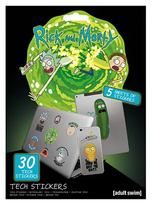 Buy Rick And Morty Adventures Tech Stickers Pack (30) New 100% Official Merch • 4.50£