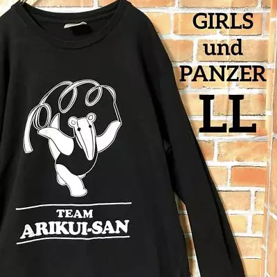 Buy Girls And Panzer Anteater Team Big Print Logo T-Shirt • 56.83£