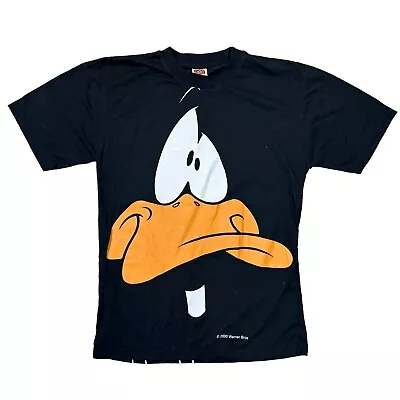 Buy Daffy Duck 2000 T-Shirt Looney Tunes Cartoon Short Sleeve Black Mens Medium • 29.99£