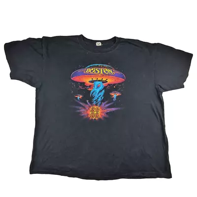 Buy Anvil Boston Summer Tour 2008 Music T Shirt Navy Size 2XL Graphic UFO • 20.69£