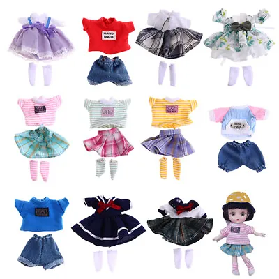 Buy Clothes For Dolls 16-17cm OB11 Doll Clothes T-shirt Dress 1/8 Dolls Accessor  ZD • 5.16£