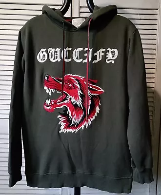 Buy Gucci Guccify Wolf Logo Hoodie • 300£