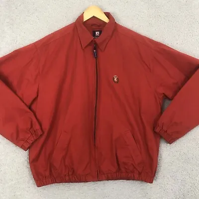 Buy Ralph Lauren Chaps Jacket XL Red Long Sleeve Full Zip Button Collar Designer Men • 38.49£