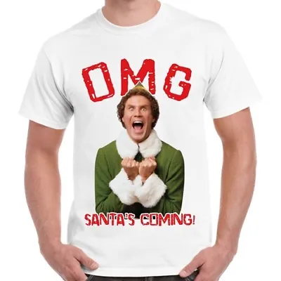 Buy The Elf Christmas Santa's Coming I Know Him Gift Retro T Shirt 2316 • 7.35£
