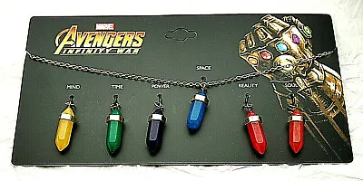 Buy Marvel Comics Avengers Infinity War Thanos Stones Pendant Charm Necklace New MOC • 28.41£