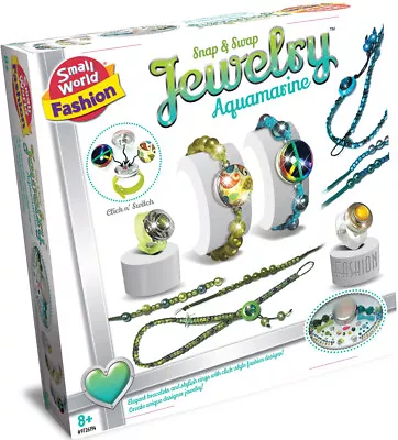 Buy Jewellery Making Set Kit Toy For Girls Snap & Swap In Aquamarine Age 8+ • 27.99£