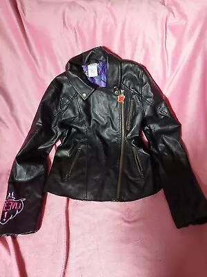Buy Disney Store Descendants Black Girls Jacket Faux Leather Costume Age 11/12 • 24.99£