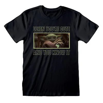 Buy The Mandalorian Baby Yoda The Child Cute Official Tee T-Shirt Mens Unisex • 15.99£