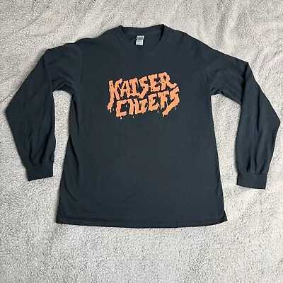 Buy Kaiser Chiefs Graphic Print Duck Long Sleeve Black T Shirt Mens Size Medium • 14.95£