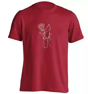 Buy Crystal Rose, T-shirt Flower Illustration Vibe Cosmic Celestial Festival  6905 • 13.95£