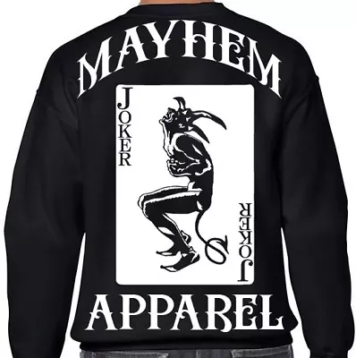 Buy Mayhem Apparel Joker Sweater New Brand Hoodie  Motorcycles Tattoo Clothing • 40£