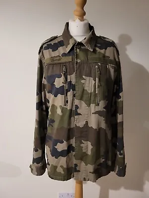 Buy Fab Brandit Camoflage Shirt Jacket Sz M Mens Barely Worn • 12.38£