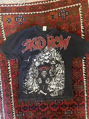 Buy Vintage Official Skid Row 1991 Slave To The Grind Original Tour T Shirt (L) • 154.71£