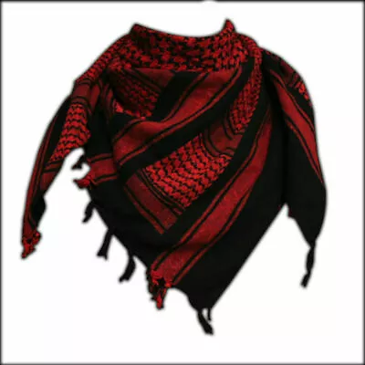 Buy Keffiyeh Palestinian Freedom Original Cotton Shemagh Head Wrap Scarf Red & Black • 12.99£