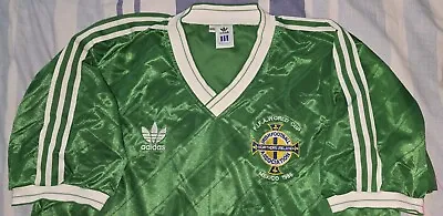 Buy Northern Ireland 1986 Mexico World Cup Retro Home Football Shirt XXL • 64.99£