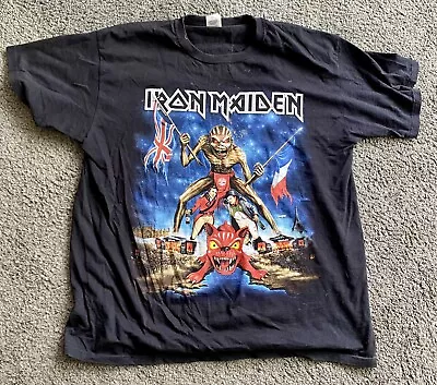 Buy Iron Maiden L The Book Of Souls World Tour 2016 Donington Download Event T Shirt • 20£