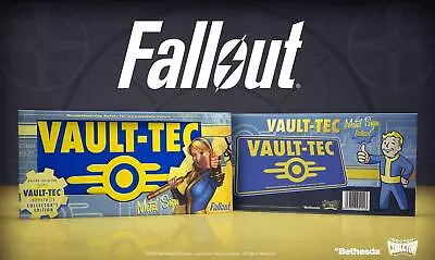 Buy Merch-Fallout: Vault-Tec Metal Sign (Collectors Edition) Metal Sign /Merchan NEW • 10.80£