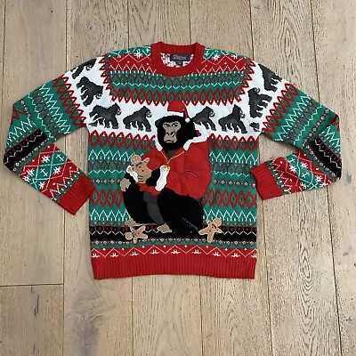 Buy Holiday Ugly Sweater Grumpy Gorilla Sweater Size Medium  • 30.23£