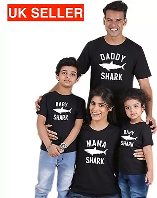 Buy Baby Shark Daddy And Mama Shark Family Matching Premium Kids Adult Top T-shirts • 9.99£