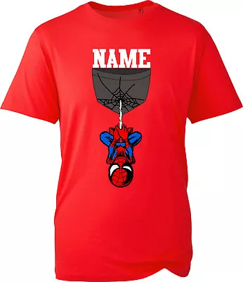 Buy Spiderman Personalised T-Shirt Funny MARVEL Avengers Superhero Name Gifts Unisex • 12.99£