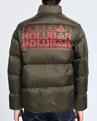 Buy £500+ Holubar Mens Green Duck Down Bomber Puffer Bubble Logo Jacket Coat Bnwt • 139£