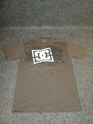 Buy Mens Genuine DC Casual Fashion Skate Bmx Mx Tee T-Shirt S M L XL XXL Brown DC107 • 9.99£