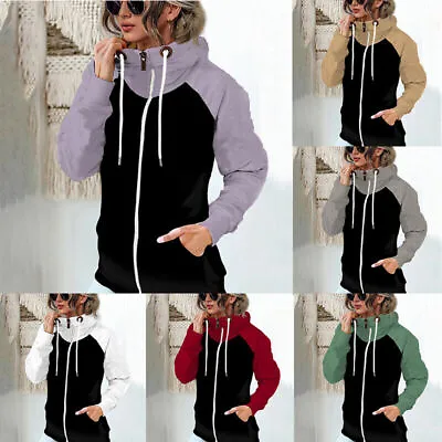 Buy Women Hoodie Plus Size Zip Up Sweatshirt Hooded Coat Ladies Jacket Sport Top UK • 13.68£