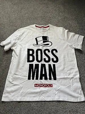 Buy Official Monopoly Boss Man T-shirt Size XXL • 10£