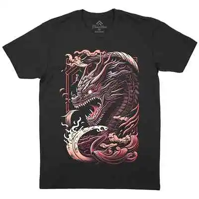 Buy Dragon In Flames T-Shirt Horror Art Japanese Chinese Hydra Serpent In Fire E192 • 13.99£
