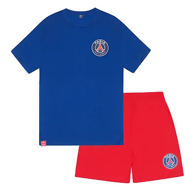 Buy PSG Official Football Gift Mens Loungewear Short Pyjamas Large • 7.99£