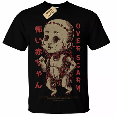 Buy Scary Doll T-Shirt Mens Halloween Creepy Horror Gothic Spooky Haunted • 11.95£